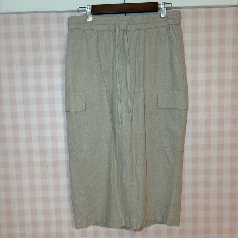 A New Day Linen Blend Skirt